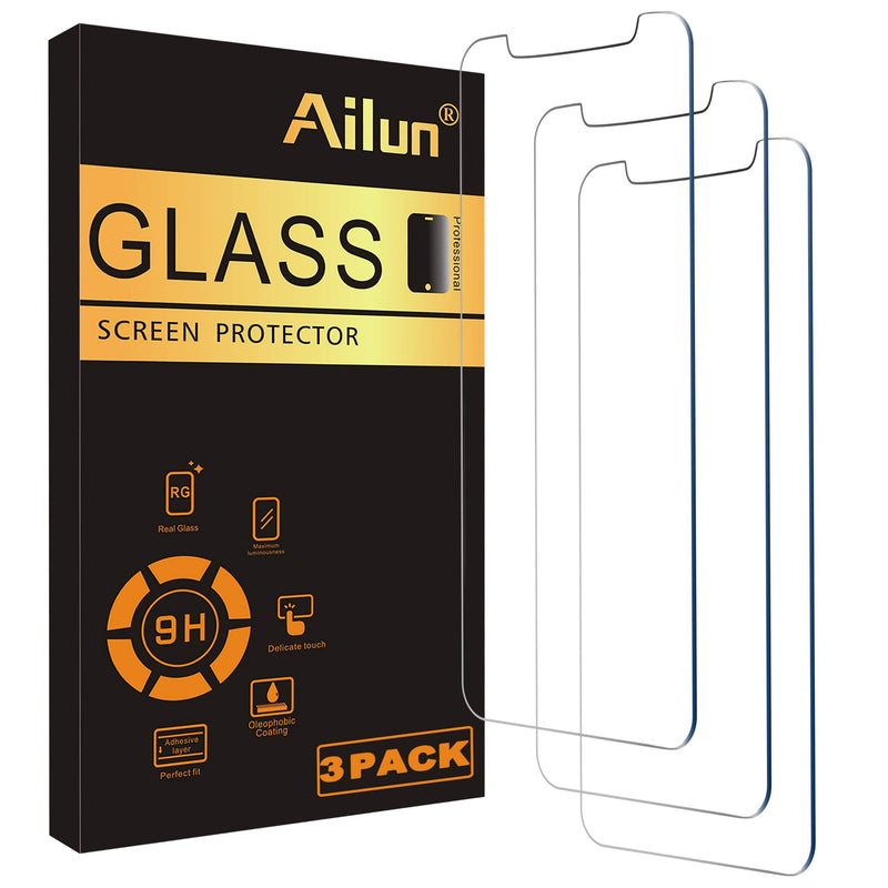 Ailun Glass Screen Protector Compatible for iPhone 12 pro Max 2020 6.7 Inch 3 Pack Case Friendly Tempered Glass