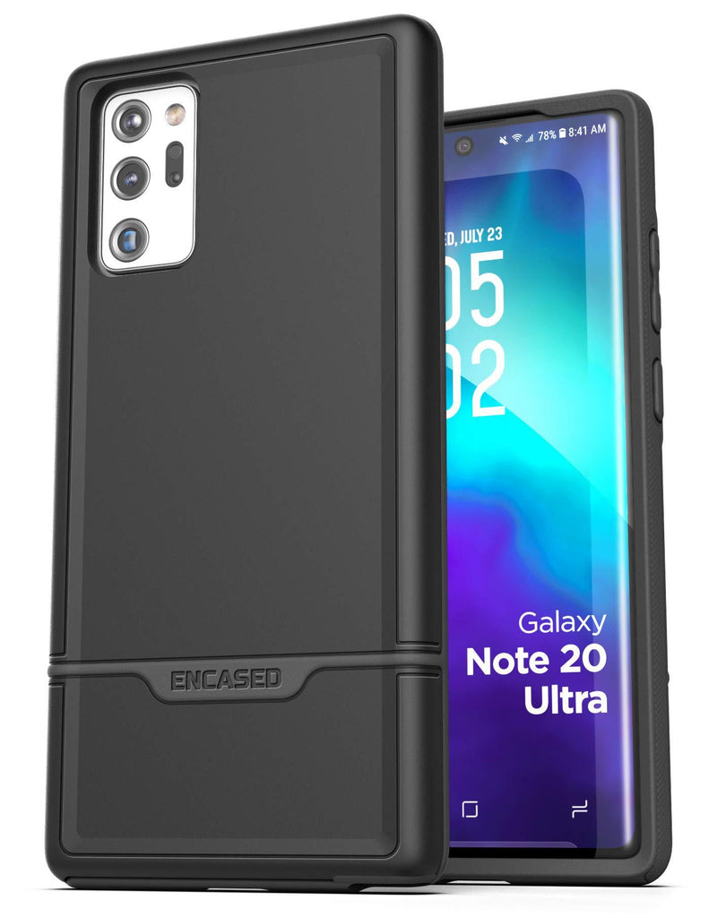 Encased Heavy Duty Galaxy Note 20 Ultra Case (2020 Rebel Armor) Military Grade Full Body Rugged Protective Cover (Samsung Note 20 Ultra) Black