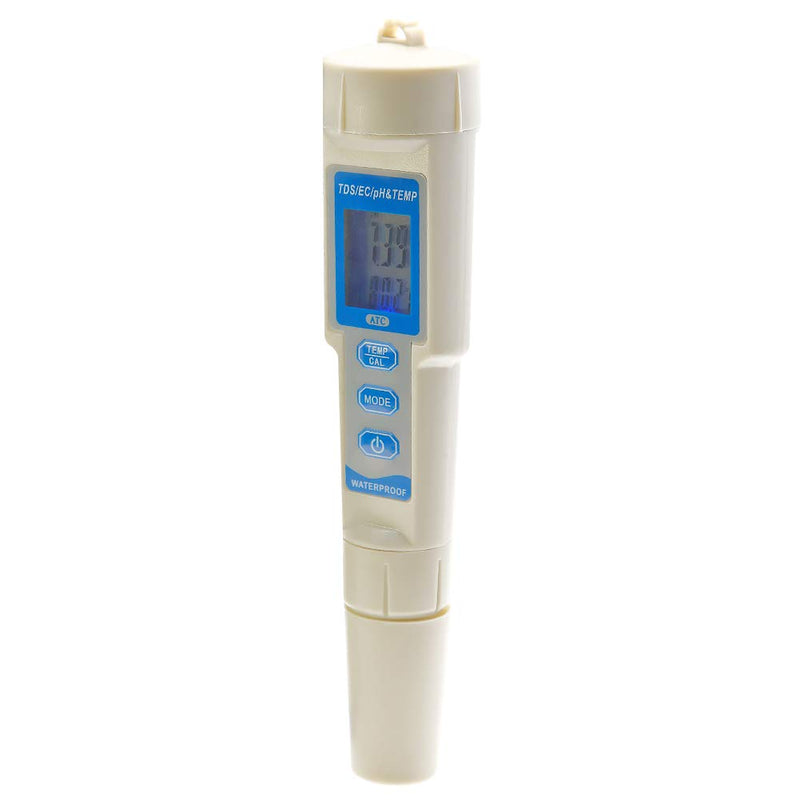 Handheld 4 in 1 PH EC TDS Temperature Meter Digital Water Quality Monitor Tester TDS PH Meter for Drinking Water Pools Aquariums