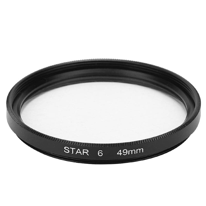 Star Filter, 49mm Circular Star Filter Camera Lens Filter, Waterproof Night Scenes Shooting Filter for Canon SLR Cameras