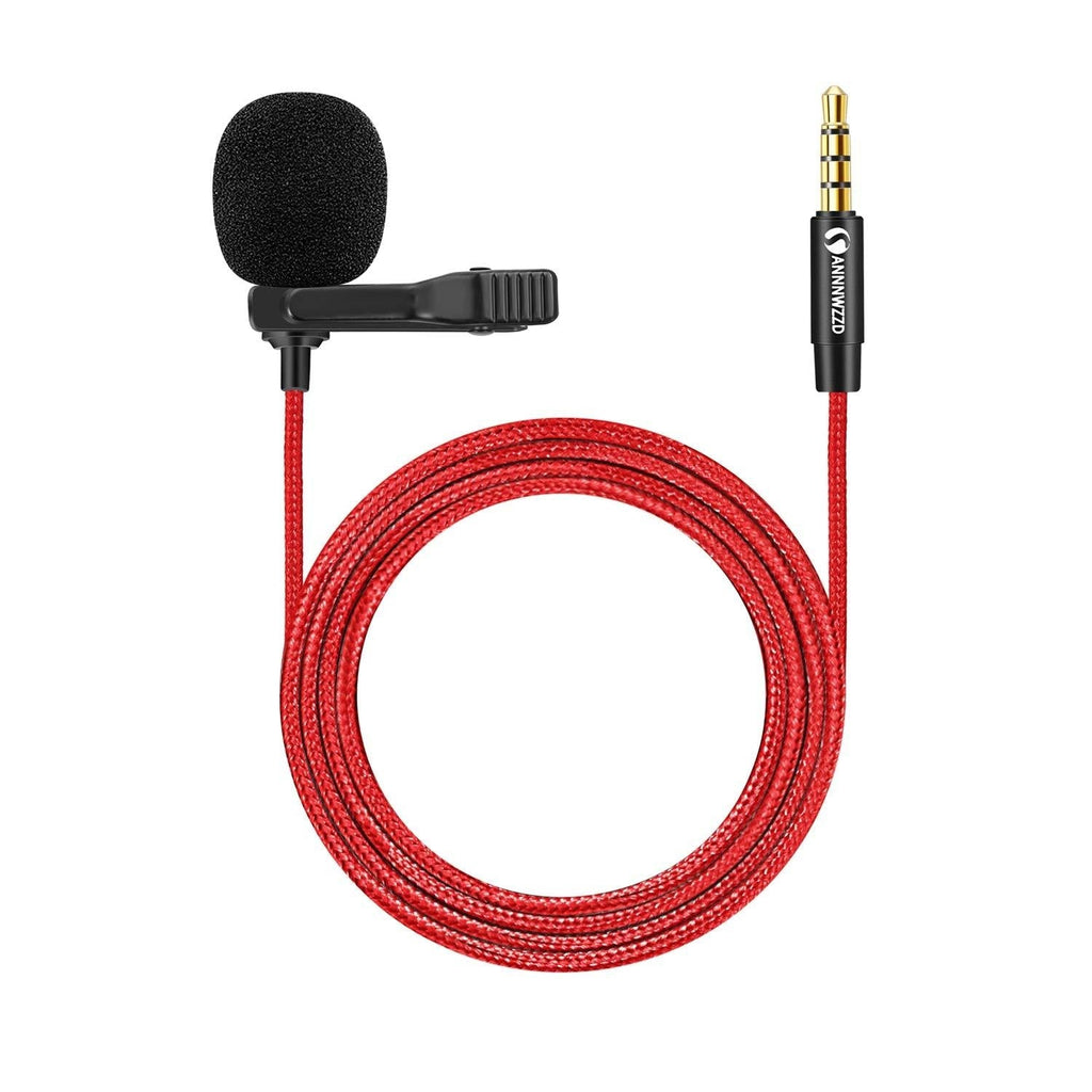 [AUSTRALIA] - ANNNWZZD Microphone 3.5mm,4.9FT Clip On Microphone for Phone for Recording Interview, Podcast, Speech, Video, YouTube - External Mic for iPhone, Android, Laptop,Mic 3.5mm 