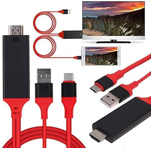 MHL USB 3.1 Type-C to HDMI 1080P HD TV Cable for Compatible with Samsung Galaxy S8 9 MacBook Pro by Mastercables