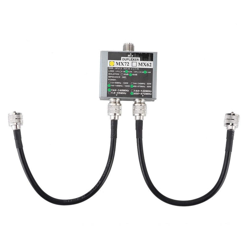 Repeater Duplexer MX72 VHF+UHF Duplexer 144-148MHz/ 400-470MHz Different Frequency Indoor Antenna Combiner
