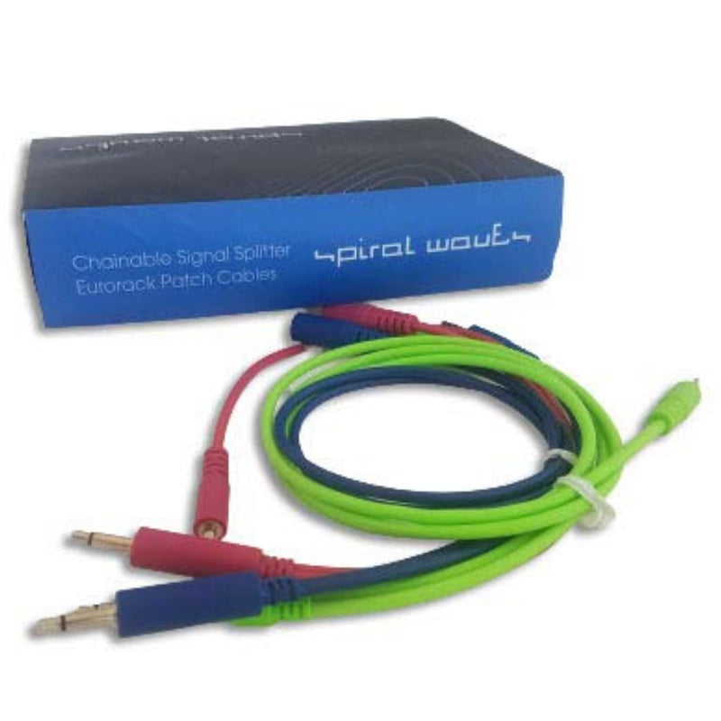 Splitter Eurorack Cables for Your Home Recording Studio Patch Bay.Premium Quality|Greater Patch Flexibility Kit has 3 Cables Multi-Colored 1,2 & 3ft Cables with Pigtail.Ideal for Music Producers