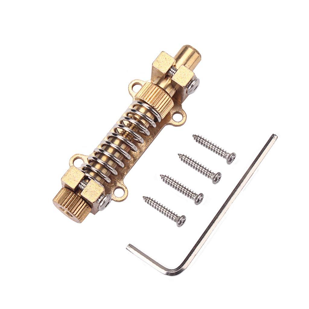 Guitar Tremolo Stabilizer, Guitars Bridge Stopper Kit, Tremolo Bridge System Spring Stabilizer Arming Adjuster for Electric Guitars Gold