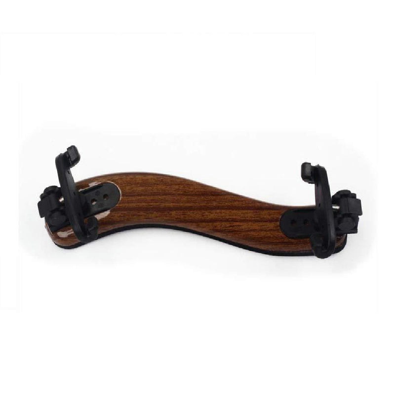 MUPOO Wood Violin Shoulder Rest for 4/4 3/4 with Collapsible and Height Adjustable Feet 1/2 , 1/4