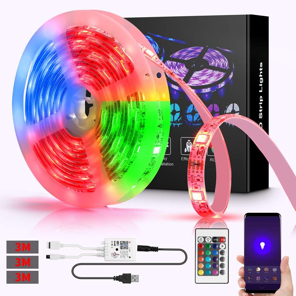 [AUSTRALIA] - WiFi Smart LED Light Strip SMD5050 3M Compatible with Alexa，Google Home Voice Control and App Remote Control for Party 