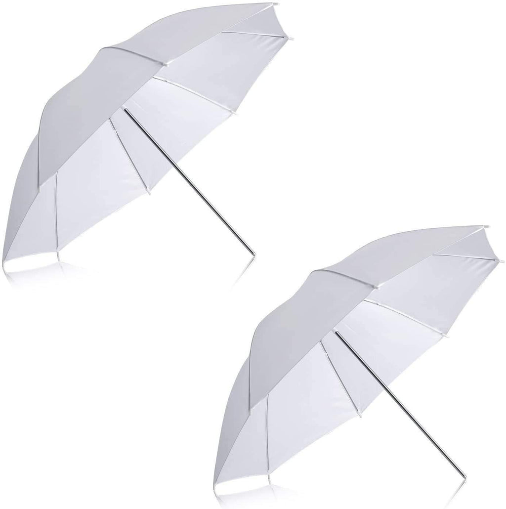 Event Specialty Store 21in/53cm Umbrella Photography Studio Reflective Lighting White, Portable Photo Booths (Set of 2)