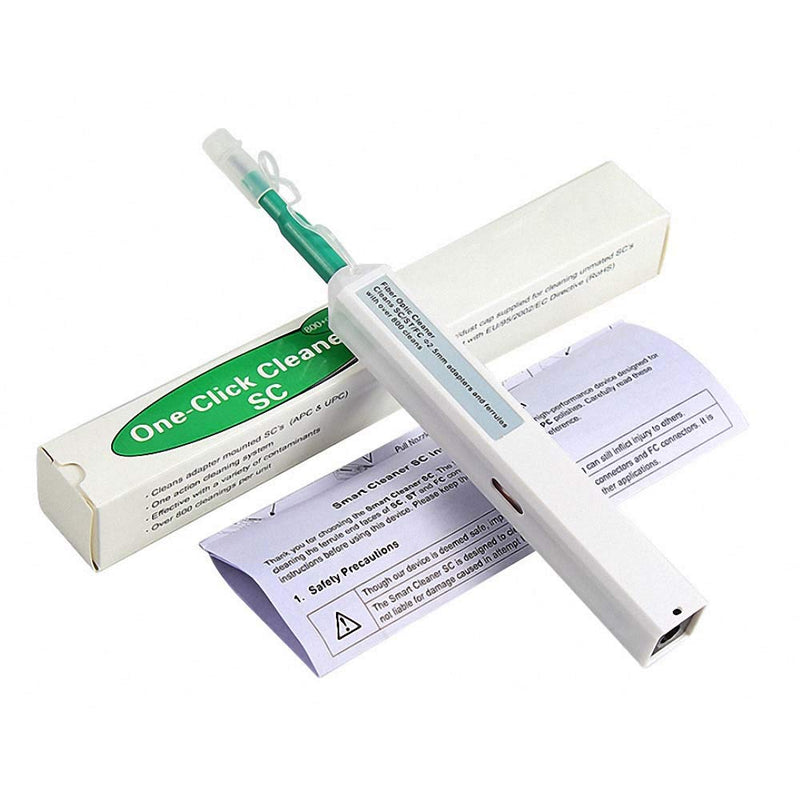 one-Click Fiber Optic Cleaner,Fiber Optic connectors Cleaning,Fiber Optic Cleaner Pen with 800+ Cleans for 2.5mm SC/ST/FC Ferrules Push Type 2.5mm SC/ST/FC 1PCS