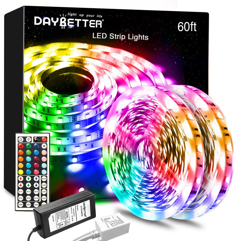[AUSTRALIA] - Daybetter Led Lights Color Changing Led Strip Lights with Remote Controller-60ft 60ft 