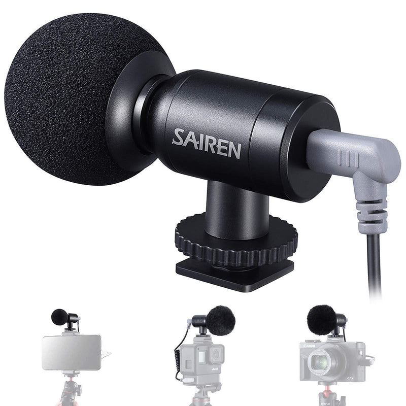 Mini Video Microphone for Camera,on Camera Microphone, Universal Video Microphone for Smartphones/Canon/Nikon/Sony Camera,Interview Videomic Perfect for Recording YouTube Tiktok Livestream