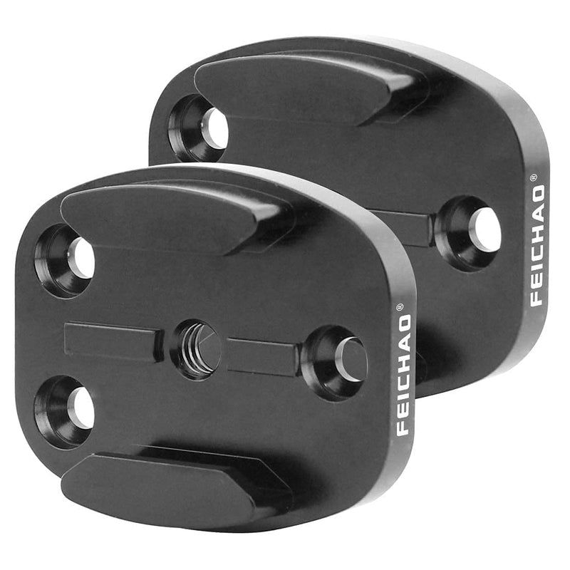 [AUSTRALIA] - FEICHAO Aluminum CNC Quick Release Tripod Mount with 1/4 Adapter Buckle Base Interface Compatible for Hero 8 7 6 5 4 3 and Other Sports Camera (Surface Mount Board) Surface Mount Board 