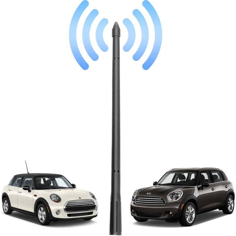 VOFONO 11 Inch Antenna Fits for Mini Cooper 1999-2020, Car Wash Proof Flexible Rubber Copper Core Antenna, Designed for Optimized FM/AM Signal Reception
