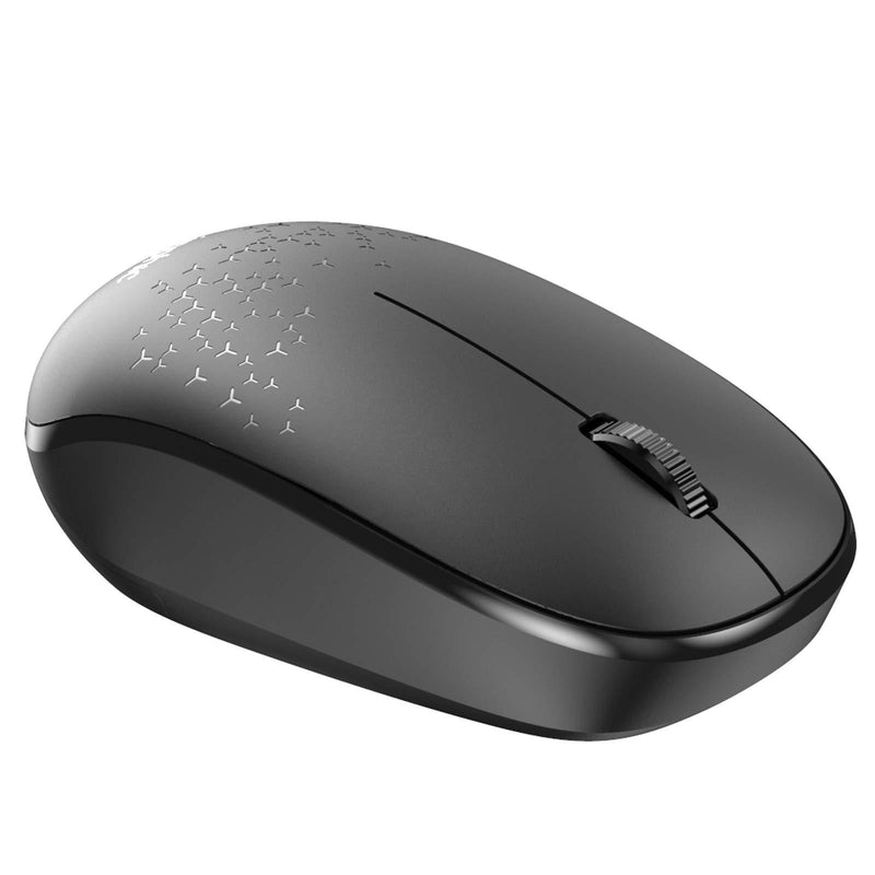 INPHIC Bluetooth Mouse Silent, Wireless Mouse Bluetooth 5.0/3.0 Dual Mode (No USB Receiver), Mini 1600DPI Portable Computer Mice for Laptop PC Mac,iPadOS, 3-Button,12-Month Battery Life, Black Black 1