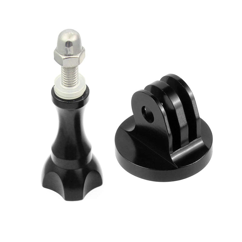 FEICHAO CNC Aluminium Tripod Mount Adapter with Metal Long Screw Thumbscrew Compatible for Hero 8 Tripod Mount Hero Series XIAOYI /GITUP /SJCAM Sports Camera