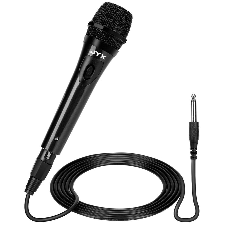 JYX Wired Karaoke Microphone Dynamic Vocal Detachable Cord with ON/Off Switch Handheld Microphone for Singing, Party, PA System,AMP,Mixer JYX-01