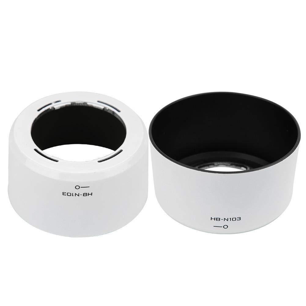 Archuu HB-N103 Camera Lens Hood Shade Fits for Nikon V1 V2 J1 J2 J3 S1 Mirrorless Camera,for Nikon 1 VR 30-110mm f/3.8-5.6 for Nikon 1 VR 10-30mm f/3.5-5.6 Lens (White) White