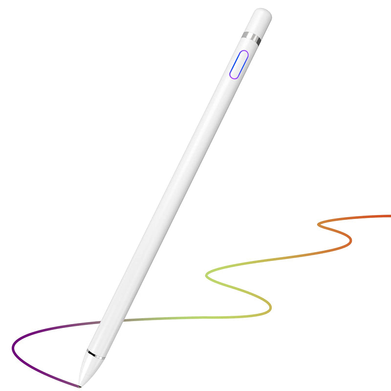 Stylus Pens for Touch Screens, Fine Point Stylist Pen Pencil Compatible with iPhone iPad Pro Air Mini and Other Tablets White