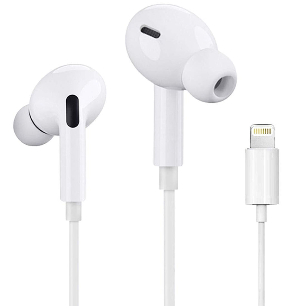 iPhone Lightning Headphone[Apple MFi Certified]Apple Earbuds with Lightning Connector(Built-in Microphone & Volume Control&Support Call)All iOS System