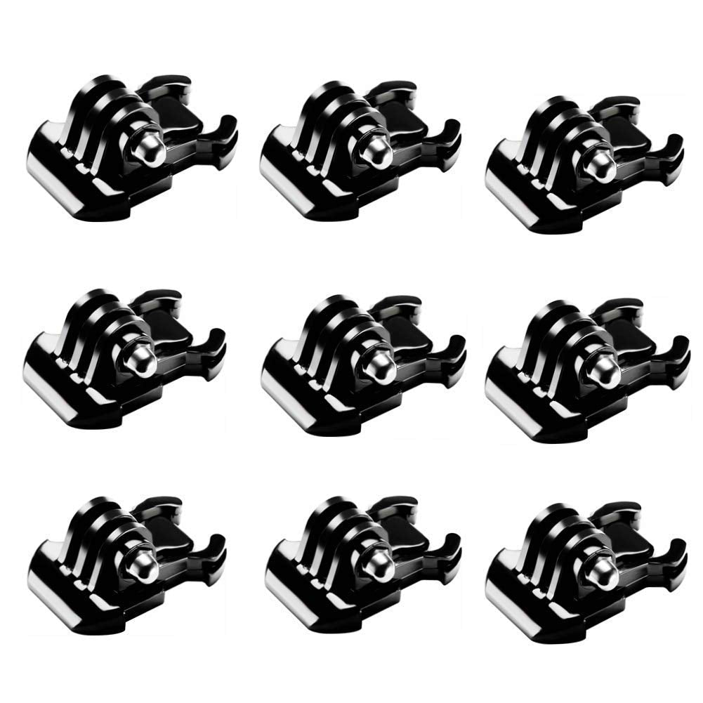 9 PCS Buckle Clip Basic Mount Compatible with GoPro Hero 9/8/7/(2018)/6/5/4 Black,Hero 3+,DJI Osmo Action,AKASO/Campark/YI Action Camera
