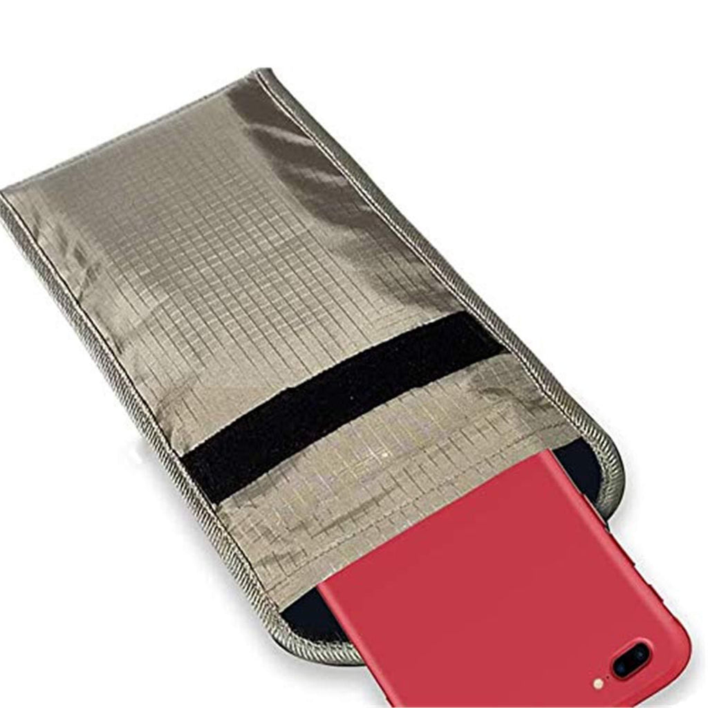 Anti Radiation Cell Phone Sleeve Compatible with iPhone 12 Pro Max Case Pouch Signal Shielding Blocker Faraday Bag Security Pouch Car Fob Wallet Anti-Tracking Spying GPS RFID 6.5inch Case Covers