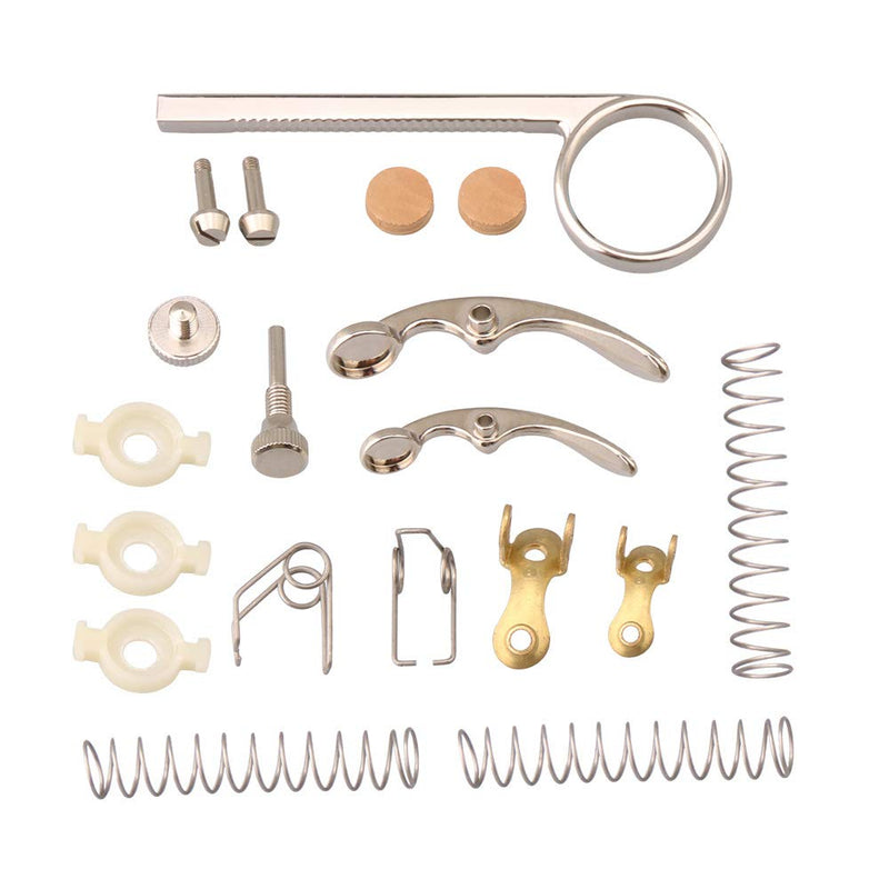BQLZR Trumpet Valve Cork Pad Drain Valve Key Kit with Cornet Piston Spring Repair Set