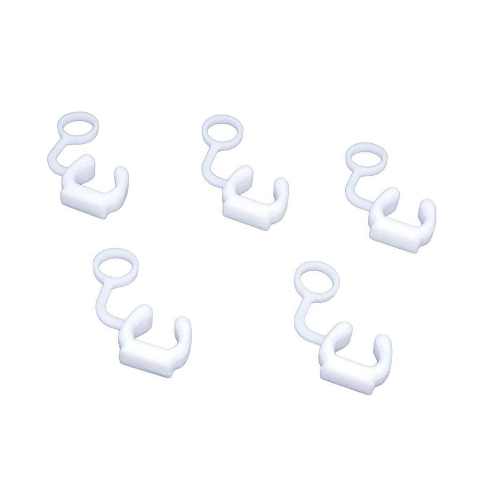5 Pcs U Shape Silicone Rubber Locking Plug for Gopro Hero 8 7 6 5 4 3 3+ 2 1 and SJ4000, SJ5000, SJ7000, and Xiaomi YI (White) White