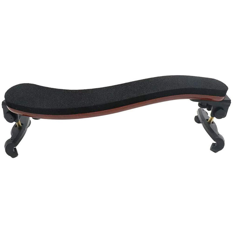 MUPOO 3/4 and 4/4 Size Violin Shoulder Rest Wood Pattern with Foam Padding Support, Adjustable 3/4-4/4