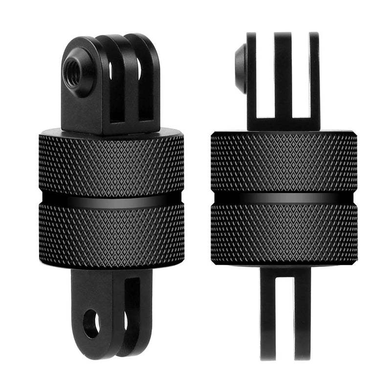 FEICHAO 2Pcs 360 Degree Universal Swivel Mount CNC Rotating Tripod Adapter Head Pivot Arm Connector Compatible for Gopro Hero Series/Session 8.0 5 4 / Fusion and Other Action Camera