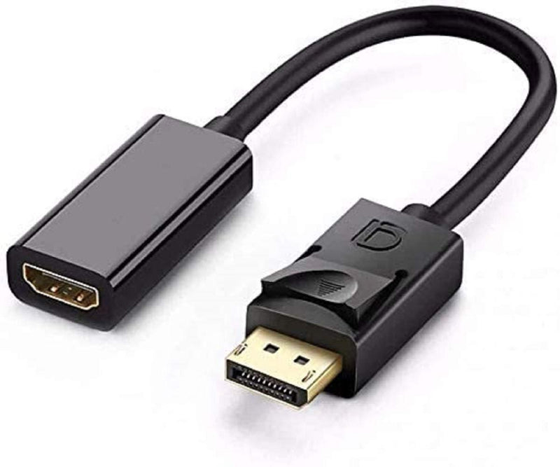 DisplayPort to HDMI Adapter, Bonzon DP to HDMI Adapter Cable Male to Female Support 1080P 3D for Display Port Enabled Desktops and Laptops to Connect to HDMI Displays Adapter
