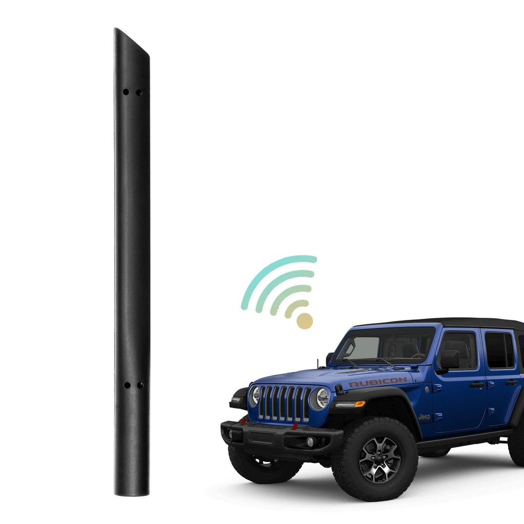 VOFONO 7 Inch Short Copper Core Antenna Compatible with Jeep Wrangler JK JL JLU Sahara Rubicon Gladiator 2007-2021 | Flexible Rubber Antenna Replacement | Designed for Optimized FM/AM Radio Reception