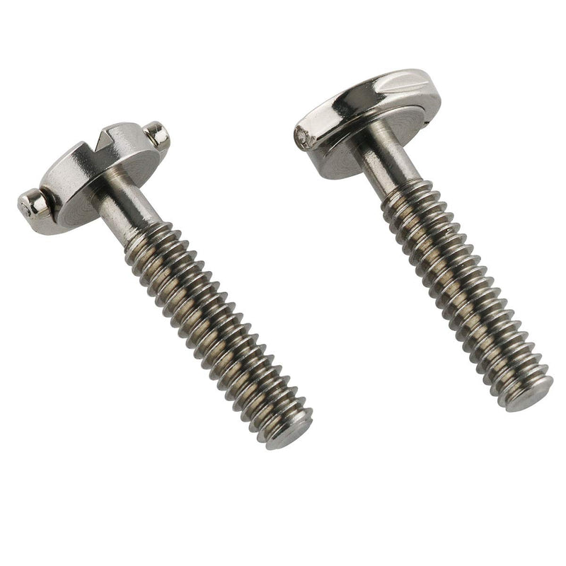 E-outstanding D Ring Hinged Screw 2PCS 1/4-20 Thread D-Ring Stainless Steel Camera Fixing Screws for Camera Tripod Monopod QR Plate 30mm Length