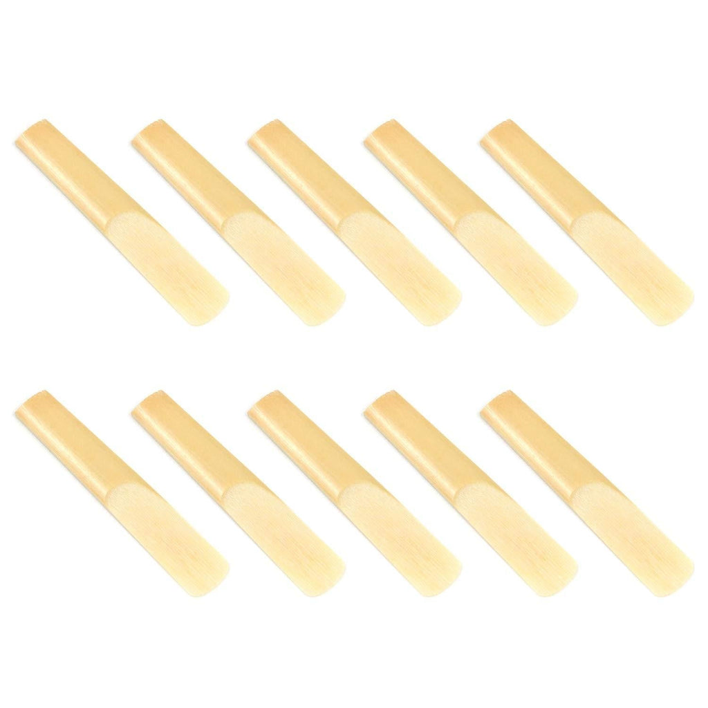 Geesatis 10 Pcs Clarinet Reeds Size 2-1/2 Clarinet Traditional Reeds