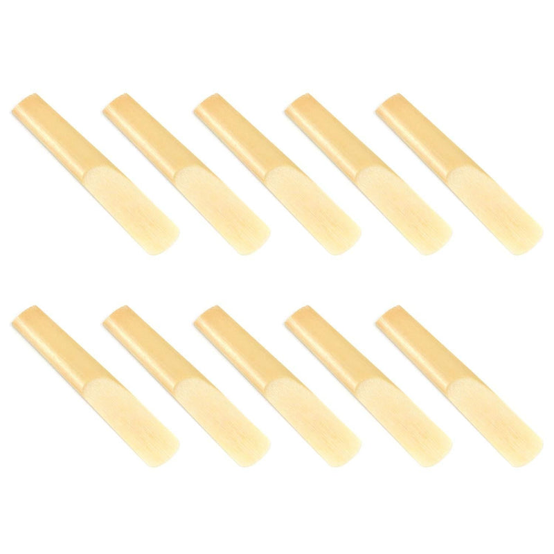 Geesatis 10 Pcs Clarinet Reeds Size 2-1/2 Clarinet Traditional Reeds