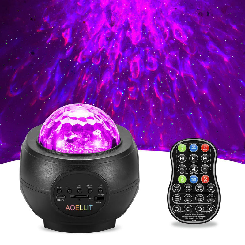 Galaxy Light Projector Star Projector Skylight for Bedroom Ceiling, LED Starlights Music Sky Light Starry Night Light Planetarium Nebula Cove Projector for Kids and Adults Black