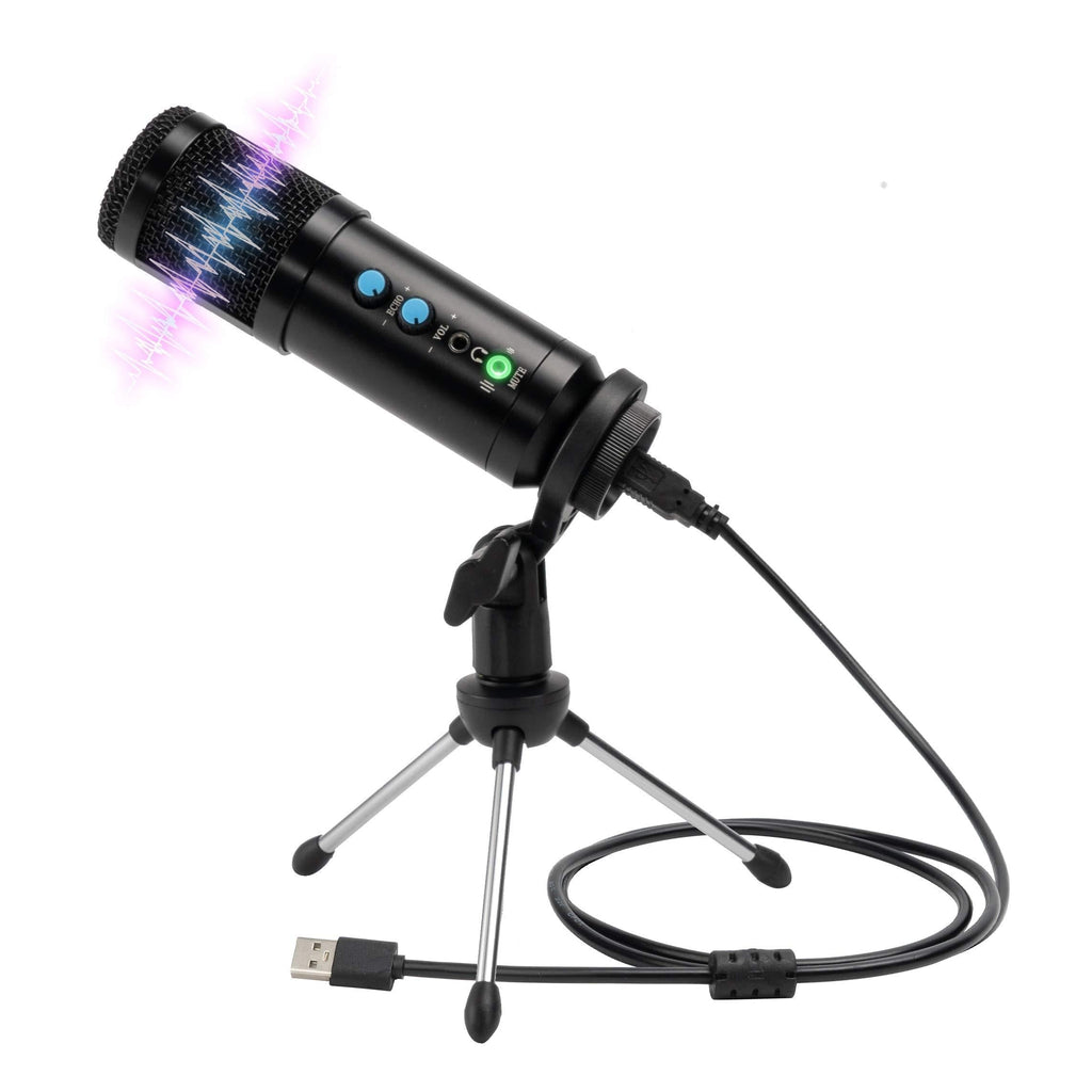 [AUSTRALIA] - Portable USB Microphone VIIART Professional Metal Recording Condenser Microphone for PC Recording, Voice Overs, Online Chatting, Gaming, YouTube Videos Compatible with Mac & Windows 