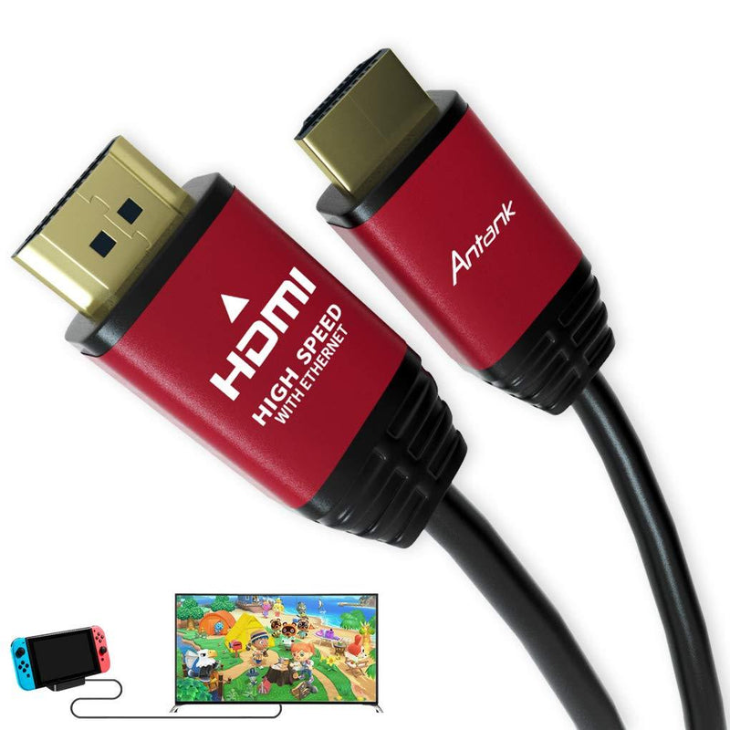 Antank 4K 60HZ HDMI Cable for NINTENDO SWITCH, 6.6FT/2M 18Gbps High Speed HDMI 2.0 Braided Cord-Supports 4K 60Hz HDR,Video 4K 2160p 1080p 3D for PS 4/3 HDTV 4K Fire Netflixfor PS4 XBOX