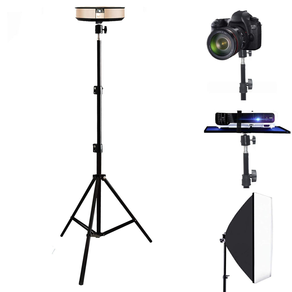 Tripod Stand, Lightweight Portable Mini Projector Mount Stand Photography Light Stand Camera Tripod Flexibly Adjustable Height 30" to 72" Floor Stand Holder, 360° Rotatable Head Ball 30-72in