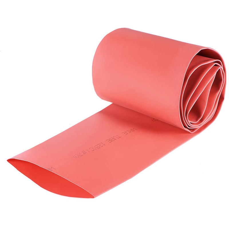 [AUSTRALIA] - uxcell Heat Shrink Tubing, 70mm Dia 113mm Flat Width 2:1 Ratio Shrinkable Tube Cable Sleeve 1m - Red 