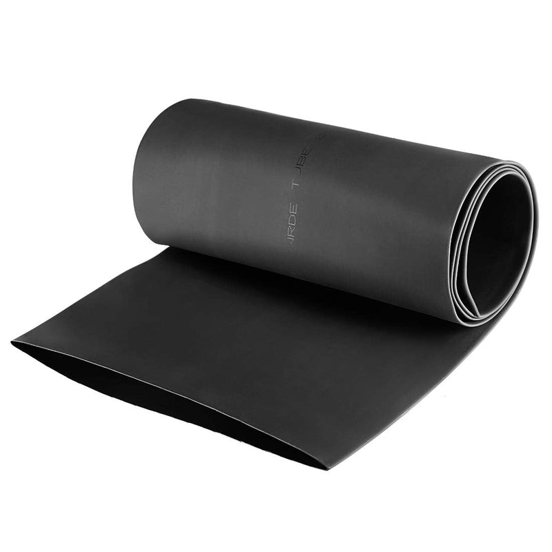 [AUSTRALIA] - uxcell Heat Shrink Tubing, 120mm Dia 191mm Flat Width 2:1 Ratio Shrinkable Tube Cable Sleeve 1m - Black 