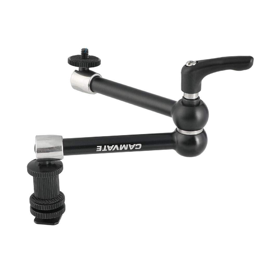 CAMVATE 11" Heavy Duty Magic Arm with Shoe Mount Adapter for Camera Accessories Bracket