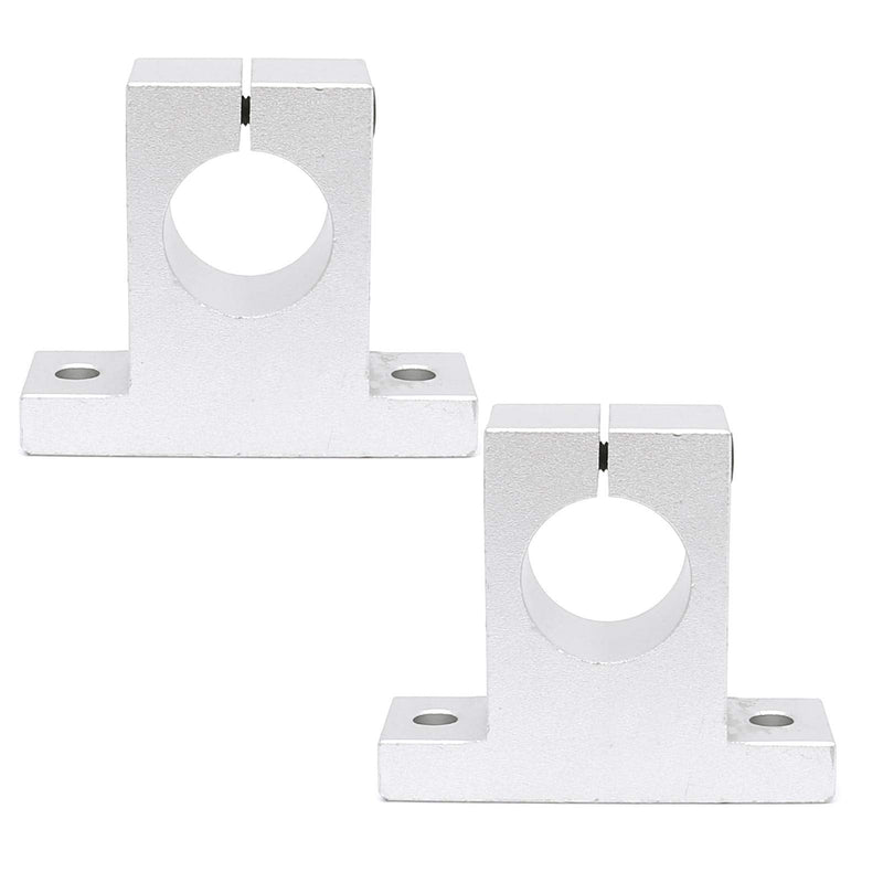 FKG SK30 Aluminum Linear Motion Rail Clamping Guide Support for 30mm Diameter Shaft, Set of 2