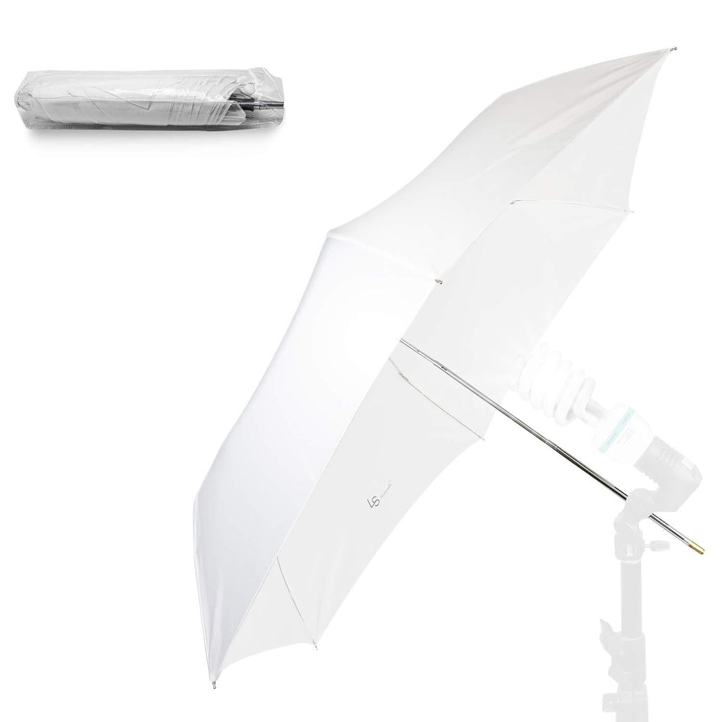 LS LIMO STUDIO LIMOSTUDIO 33" 3-Fold Ultra Compact Professional Photography Photo Video Studio Lighting Flash Translucent White Soft Umbrella for Photo Portrait Studio Shooting Daylight, AGG3098 Single