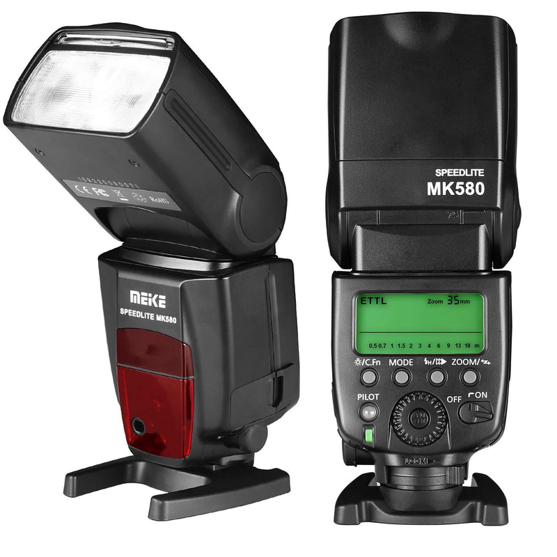 Meike MK580 E-TTL Master Speedlite Flash for Canon EOS 70D 80D Rebel T7i T6i T6 T5i T5 T4i T3i and Other EOS DSLR Cameras