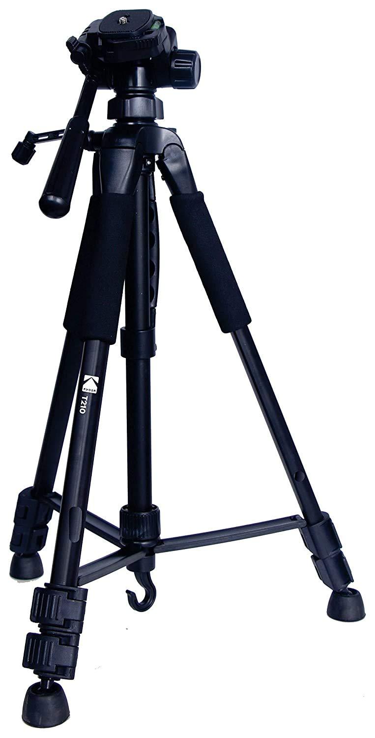 Grace Signature Lightweight Tripod 55-Inch, Aluminum Travel/Camera/Phone Tripod with Carry Bag, Maximum Load Capacity 6.6 LB, 1/4" Mounting Screw for Phone, Camera, Traveling, Laser Measure