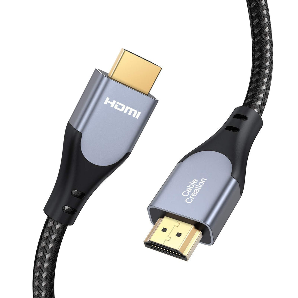 HDMI Cable 4K@60Hz 3.3 ft, CableCreation HDMI 2.0 Cable, High-Speed 18Gbps, 4K HDR, 3D, 2160P, 1080P, Ethernet Support, Compatible with UHD TV, PS5/PS4, Xbox One, Blu-ray, PC, Projector and More 3.3ft Gray