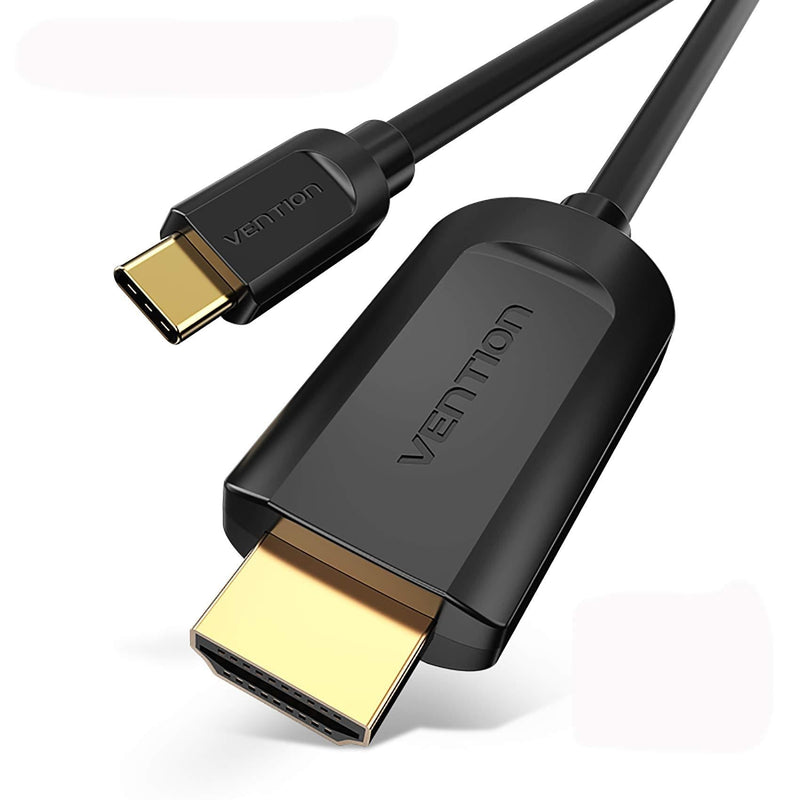 USB C to HDMI Cable 5FT(1.5m), VENTION Thunderbolt 3 Type c to HDMI Adapter 4K Male to Male Compatible with TV,iPad, MacBook, Samsung S20, Huawei P30, XPS 5FT/1.5M