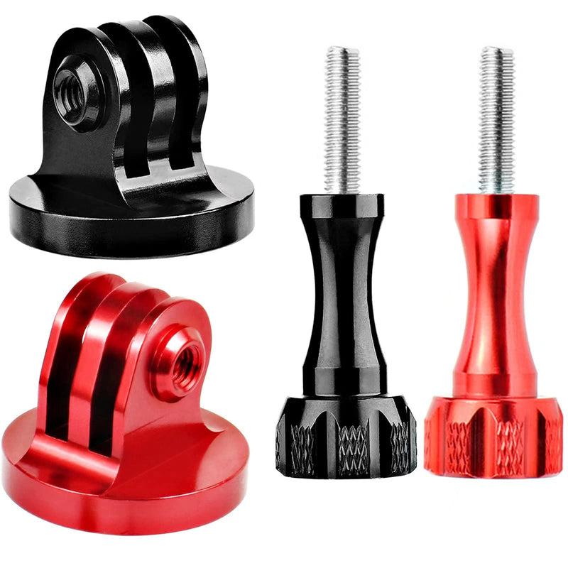 Alumium Tripod Mount Adapter, Gopro Threaded Mount Adapter,Action Camera Tripod Aluminum Mount,for GoPro Max, GoPro Hero, DJI Osmo Action Camera （Two Groups） Aluminum alloy seat