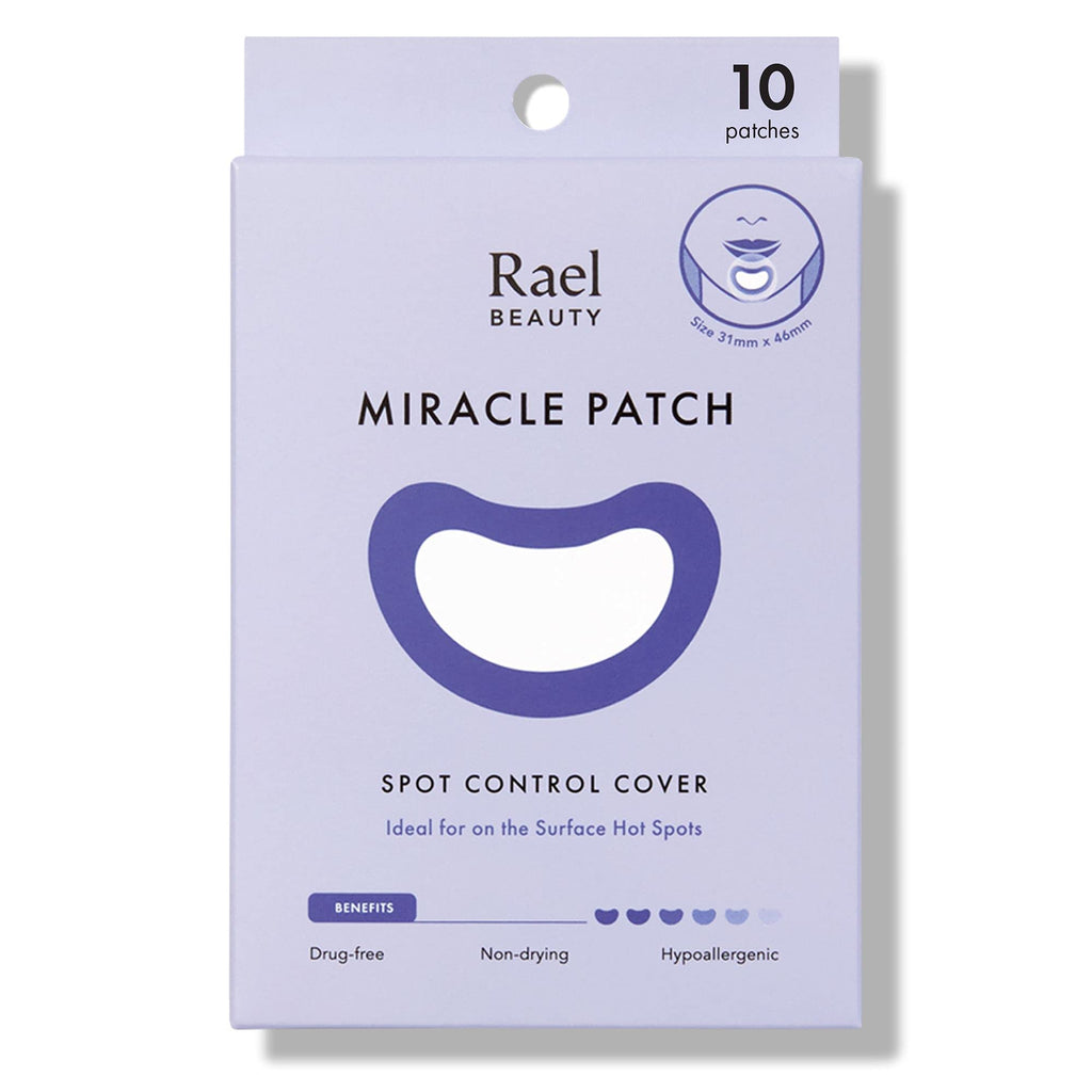 Rael Acne Pimple Healing Patch - Large Spot Control Cover, Long Size, Extra Coverage Acne Patch (10 Count)