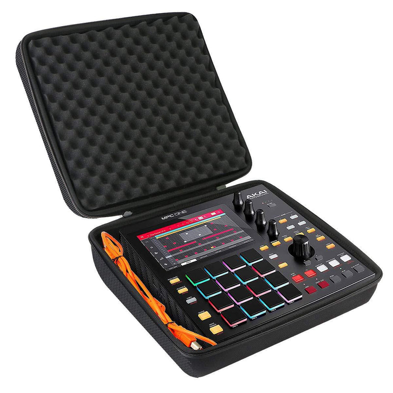 co2crea Hard Carrying Case for Akai Professional MPC One Drum Machine Sampler MIDI Controller